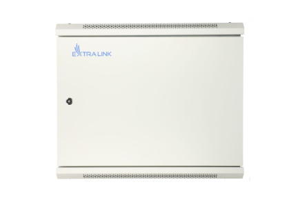 Extralink 12U 600x600 ASP Grey | Rack cabinet | wall-mounted, solid sheet metal door