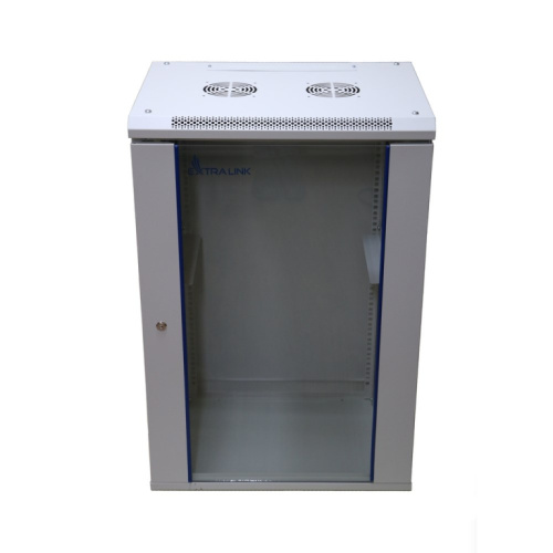 Extralink 18U 600x600 Grey | Rack cabinet | wall-mounted
