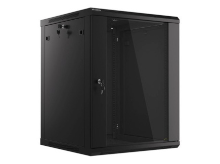 Lanberg WF01-6615-10B rack cabinet 15U Wall mounted rack Черный