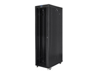 LANBERG Free standing rack 19inch cabinet 47U 800x1200 glass door LCD flat pack Черный
