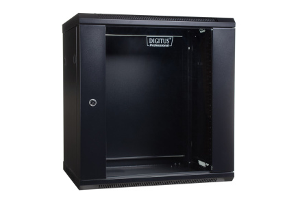 Digitus DN-WU19 12U/450/B rack cabinet Wall mounted rack Black