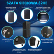 Extralink Rackmount cabinet 32U 800x800 Черный standing