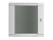 Lanberg wall-mounted installation rack cabinet 19'' 12U 600x600mm gray (glass door)