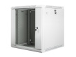 Lanberg wall-mounted installation rack cabinet 19'' 12U 600x600mm gray (glass door)