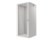 Lanberg wall-mounted installation rack cabinet 19'' 27U 600x600mm gray (glass door)