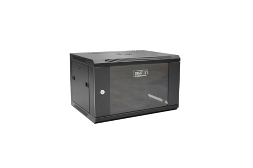 Digitus DN-W19 06U/450/B rack cabinet 6U Wall mounted rack Black