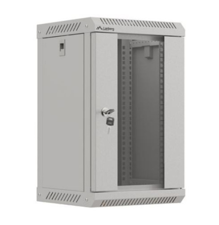 Lanberg Wall-mounted installation rack cabinet 10 inches 9U 300x300 gray