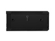 Lanberg wall-mounted installation rack cabinet 19'' 4U 600x600mm Black (glass door)