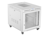 LANBERG free standing rack cabinet 19/15U 800x1000 mesh door LCD flat pack grey