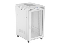LANBERG free standing rack cabinet 19/27U 800x1000 mesh door LCD flat pack grey