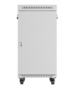 Lanberg Szafa stojąca rack 19 22U 600x800 szara drzwi szklane LCD flack pack