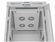 Lanberg Szafa stojąca rack 19 22U 600x800 szara drzwi szklane LCD flack pack