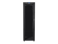 LANBERG free standing rack 19inch cabinet 42U 600x800 glass door LCD flat pack Черный