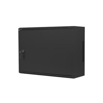Lanberg | Rack cabinet 19'' wall-mount 4U+3U/540x200 low-profile | WAF1-5203-04-00B | Black WAF1-5203-04-00B