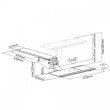 Maclean Under desk keyboard tray MC-795
