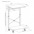 Maclean CPU stand with shelf RS430