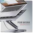 AXAGON HMC-STND USB hub 6in1 ALU stand for laptop