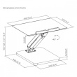 Maclean Laptop monitor stand table, MC-493