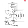 Maclean Holder for mini PC MC-720 NUC MAC CPU