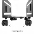 Maclean Computer stand cart mobile for CPU MC-851