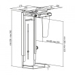 LogiLink Adjustable desk/wall holder for a computer