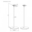 Maclean Floor stands for Sonos ERA 300, MC-995