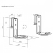 Maclean Wall mounts for Sonos ERA 100, MC-997
