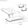 Maclean Keyboard holder max 5kg MC-156 B