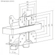 Maclean Mini computer mount MC-115W