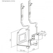 Maclean CPU holder MC-116W