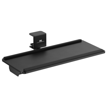 Maclean under-desk keyboard holder, max. load 5kg, horizontal and vertical reg., Must, MC-108 B