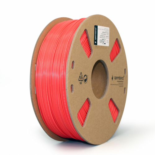 Filament Gembird - ABS -  Fluorescent Red - 1,75mm - 1kg