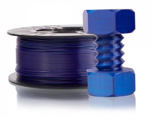 Filament PETG 1.75 - TRANSPARENT BLUE 1KG PM, 8594185640684