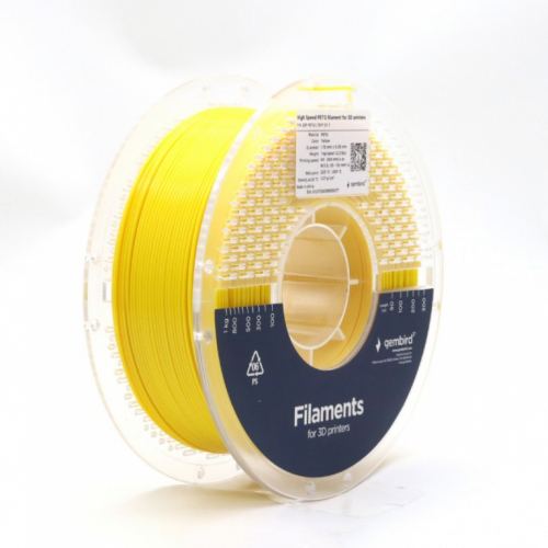 GEMBIRD High Speed printing PETG filament yellow 1.75 mm 1kg