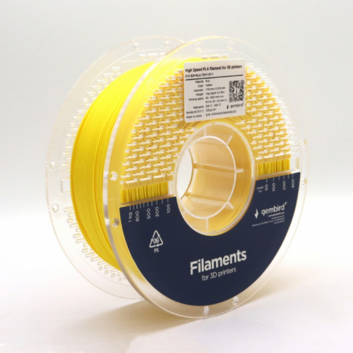 GEMBIRD High Speed Print PLA filament yellow 1.75 mm 1kg