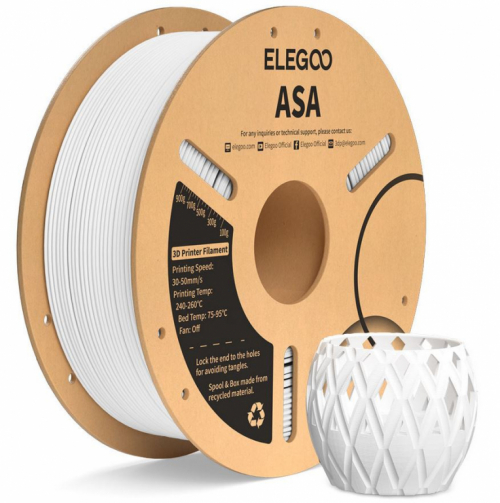 ELEGOO ASA Filament 1.75mm Colored 1KG - White