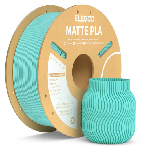 ELEGOO PLA MATTE Filament 1.75mm Colored 1KG - Teal Green