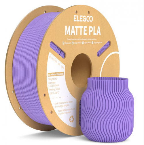 ELEGOO PLA MATTE Filament 1.75mm Colored 1KG - Lavender Purple