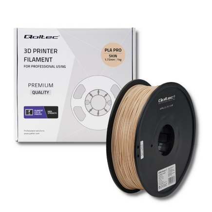 Qoltec filament for 3D print PLA PRO, 1.75mm, Skin