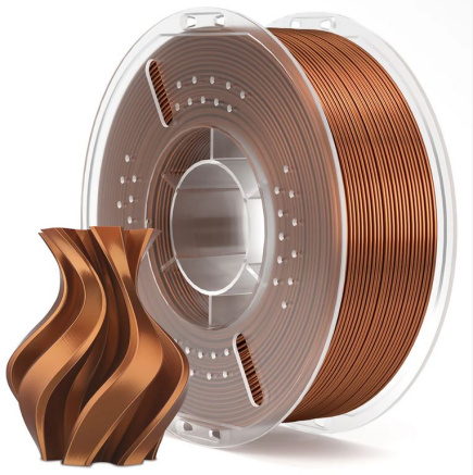 ELEGOO Silk PLA Filament 1.75mm Colored 1KG - Silk Bronze