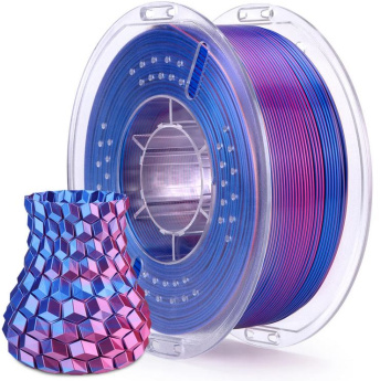ELEGOO Silk PLA Filament 1.75mm Colored 1KG - Silk Blue Magenta