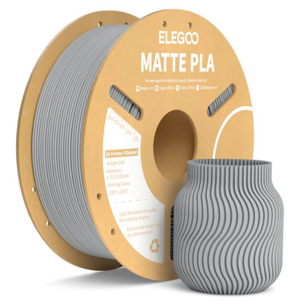 ELEGOO PLA MATTE Filament 1.75mm Colored 1KG - Slate Grey