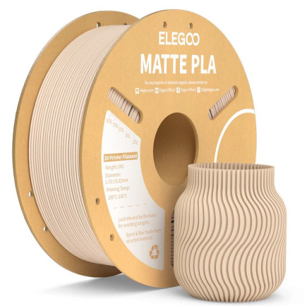 ELEGOO PLA MATTE Filament 1.75mm Colored 1KG - Beige