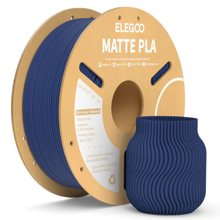 ELEGOO PLA MATTE Filament 1.75mm Colored 1KG - Navy Blue