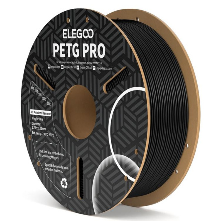 ELEGOO PETG Pro Filament 1.75mm Colored 1KG - Black