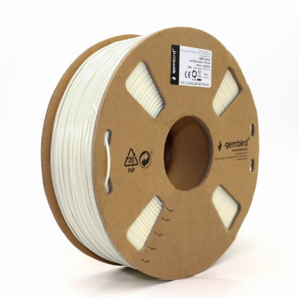 GEMBIRD ASA filament - white - 1.75mm 1kg