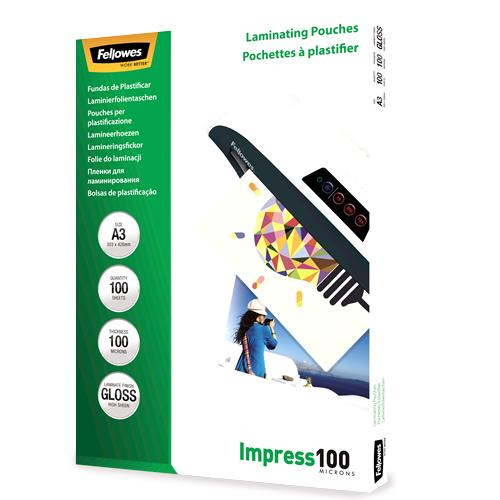 LAMINATOR POUCH GLOSSY/A3 100 100PCS 5351205 FELLOWES