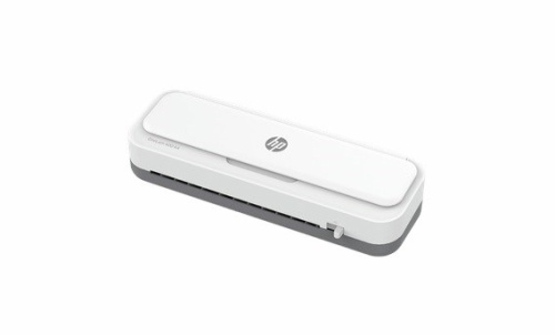 HP ONELAM 400 A3 laminator, Hot/Cold, integrated trimmer, corner rounder, speed 40 cm/min + 15 pouches: 3xA4, 4xA5, 4xA6, 4xB-CARD, Valge