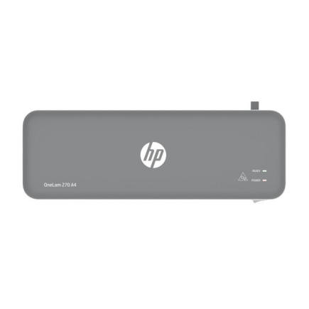 HP OneLam 270 laminator, A4, Hot, 5 pouches: A4/80 mic, grey
