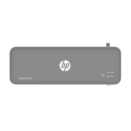 HP OneLam 270 laminator, A4, Hot, 5 pouches: A4/80 mic, grey